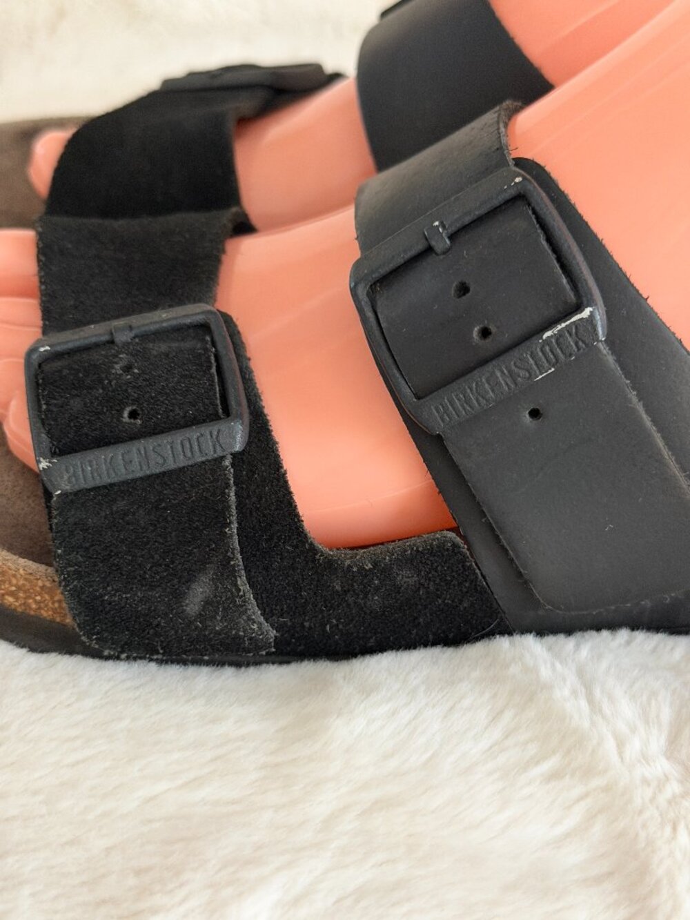 Birkenstock Arizona Women's Split Black Leather & Suede Sandal Size: 39 - Picture 8 of 15